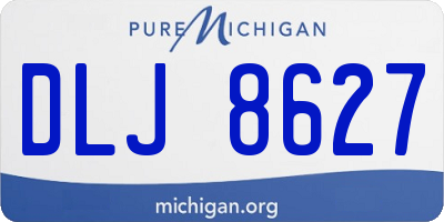 MI license plate DLJ8627
