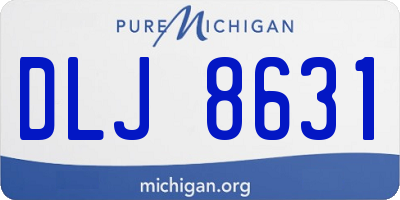 MI license plate DLJ8631