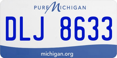 MI license plate DLJ8633