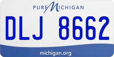 MI license plate DLJ8662