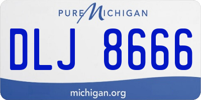 MI license plate DLJ8666