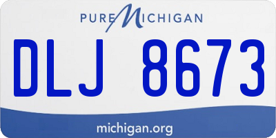 MI license plate DLJ8673