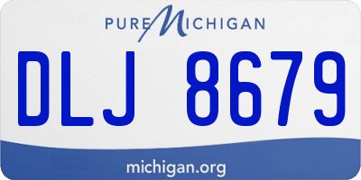 MI license plate DLJ8679