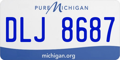 MI license plate DLJ8687