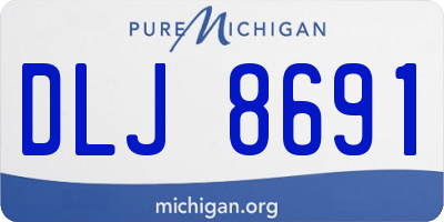 MI license plate DLJ8691