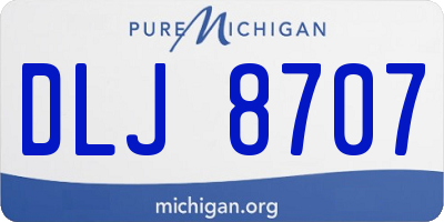 MI license plate DLJ8707