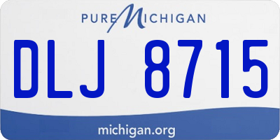 MI license plate DLJ8715