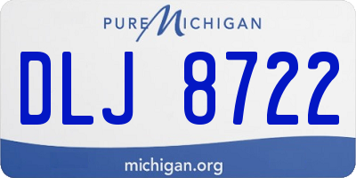 MI license plate DLJ8722