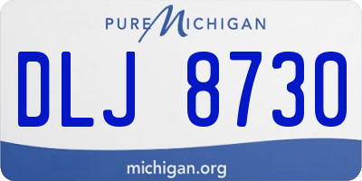 MI license plate DLJ8730