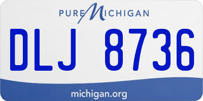 MI license plate DLJ8736