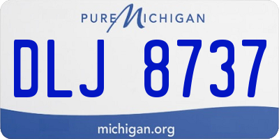 MI license plate DLJ8737