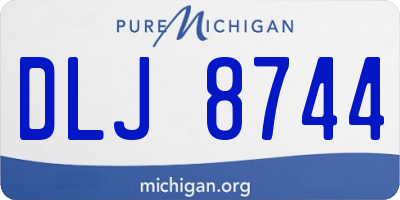 MI license plate DLJ8744