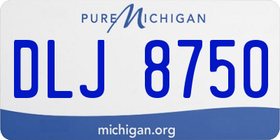 MI license plate DLJ8750