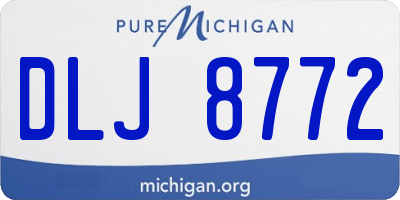 MI license plate DLJ8772