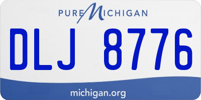 MI license plate DLJ8776