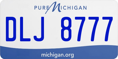 MI license plate DLJ8777