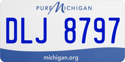 MI license plate DLJ8797