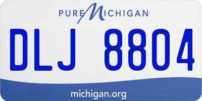MI license plate DLJ8804