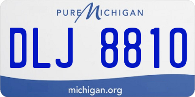 MI license plate DLJ8810