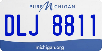 MI license plate DLJ8811