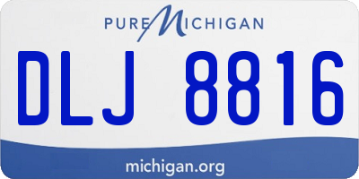 MI license plate DLJ8816