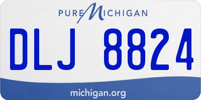 MI license plate DLJ8824