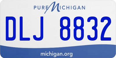 MI license plate DLJ8832