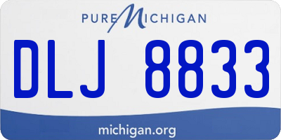 MI license plate DLJ8833