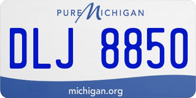 MI license plate DLJ8850