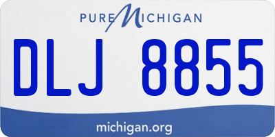 MI license plate DLJ8855