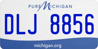 MI license plate DLJ8856