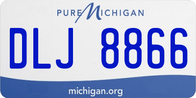 MI license plate DLJ8866