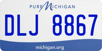 MI license plate DLJ8867