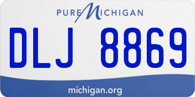 MI license plate DLJ8869