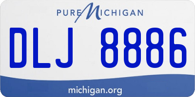 MI license plate DLJ8886