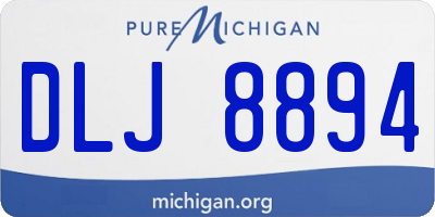 MI license plate DLJ8894