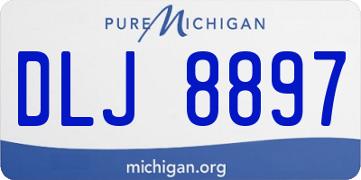 MI license plate DLJ8897