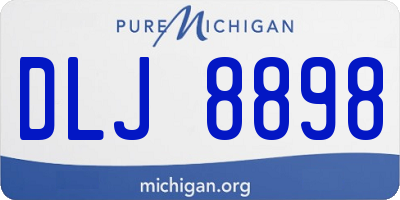 MI license plate DLJ8898