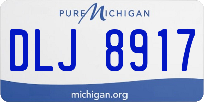 MI license plate DLJ8917
