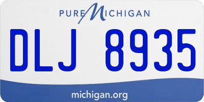 MI license plate DLJ8935