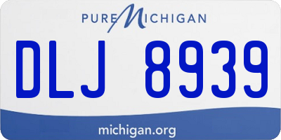MI license plate DLJ8939