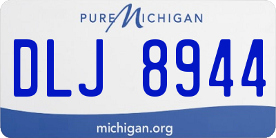 MI license plate DLJ8944