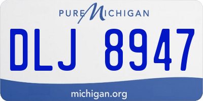 MI license plate DLJ8947
