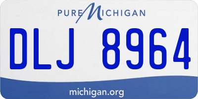 MI license plate DLJ8964