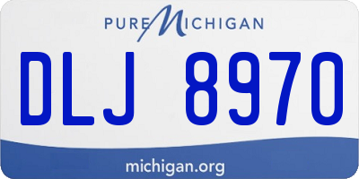 MI license plate DLJ8970