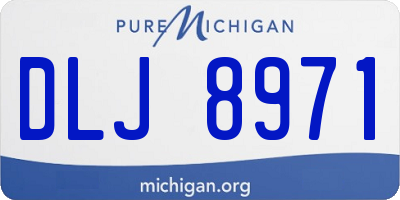MI license plate DLJ8971