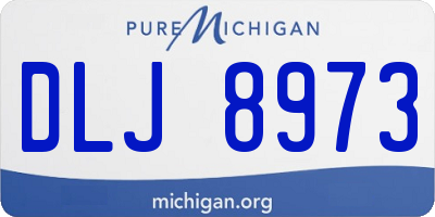 MI license plate DLJ8973
