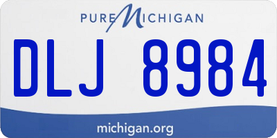 MI license plate DLJ8984