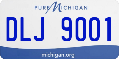 MI license plate DLJ9001