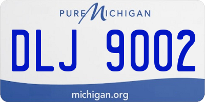 MI license plate DLJ9002